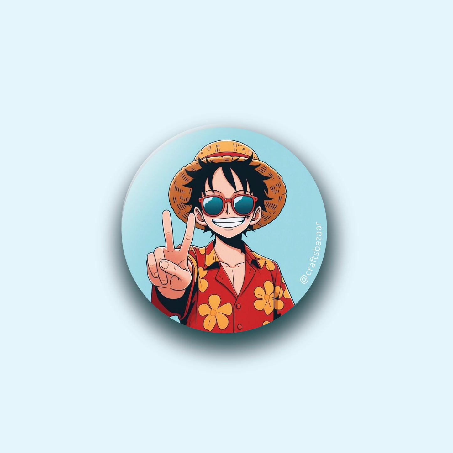 Luffy Manga Button Badge