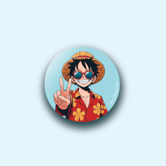 Luffy Manga Button Badge