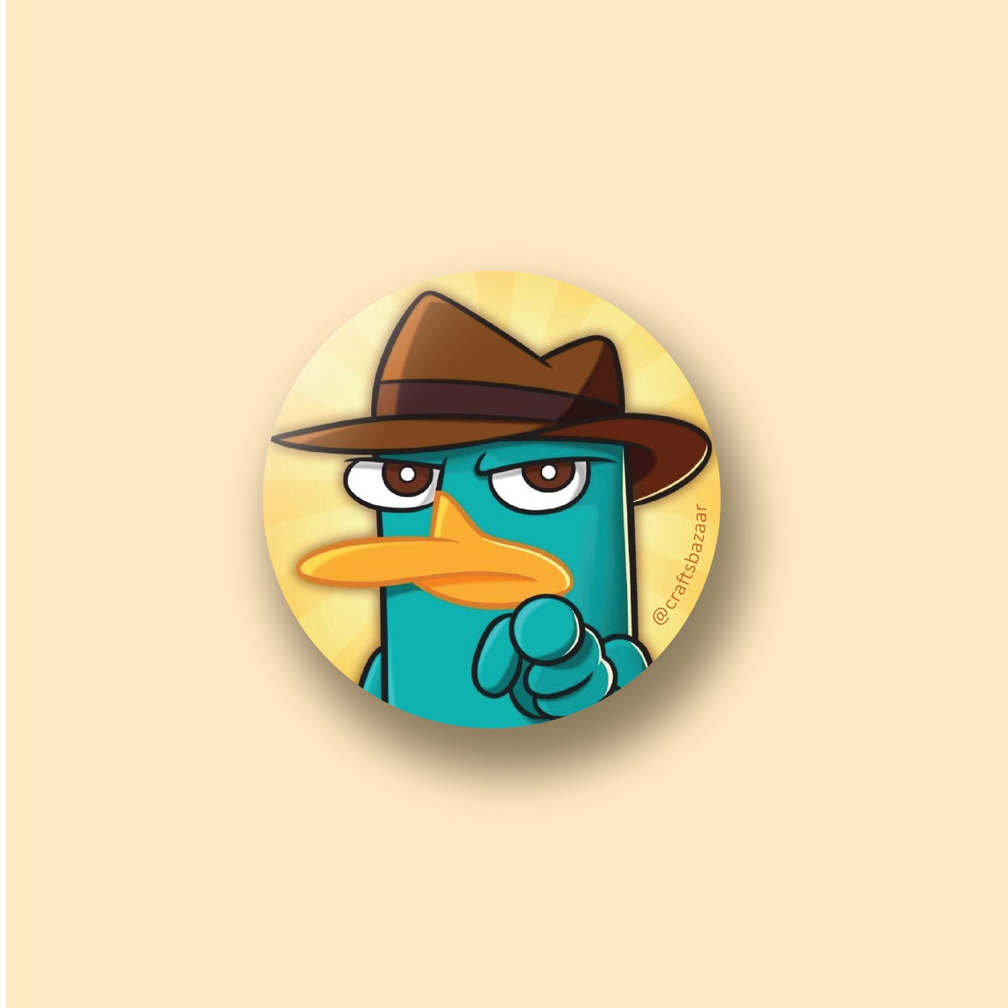 Perry the Platypus Button Badge