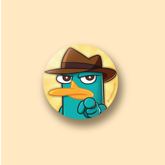 Perry the Platypus Button Badge