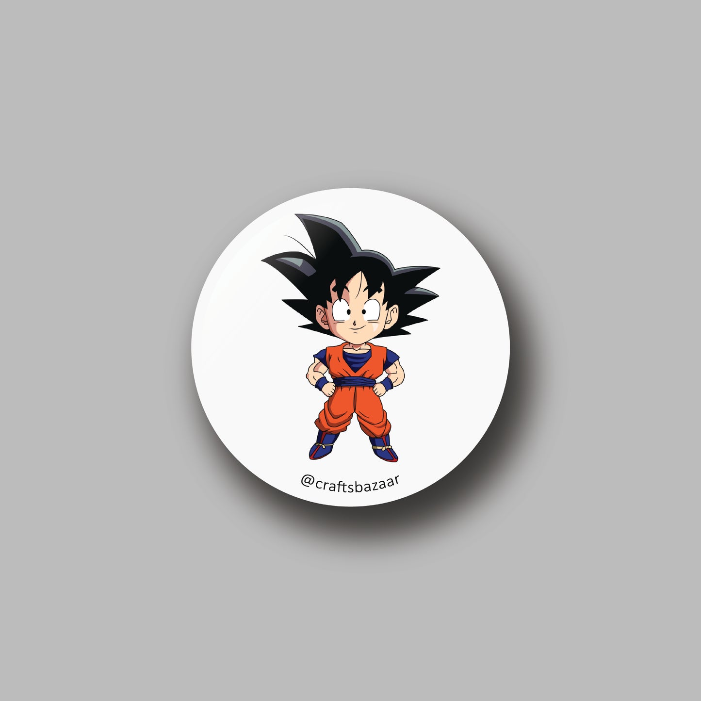 Goku Button Badge