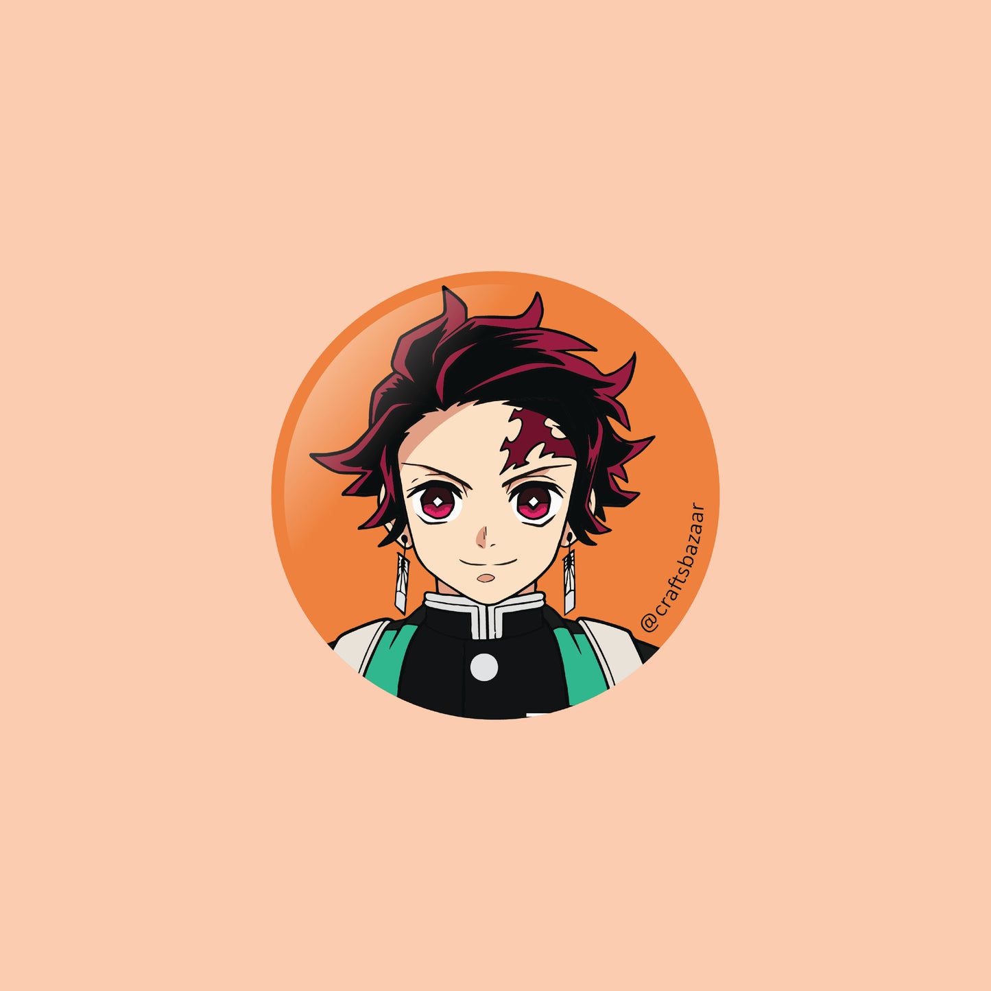 Tanjiro Kamado Button Badge