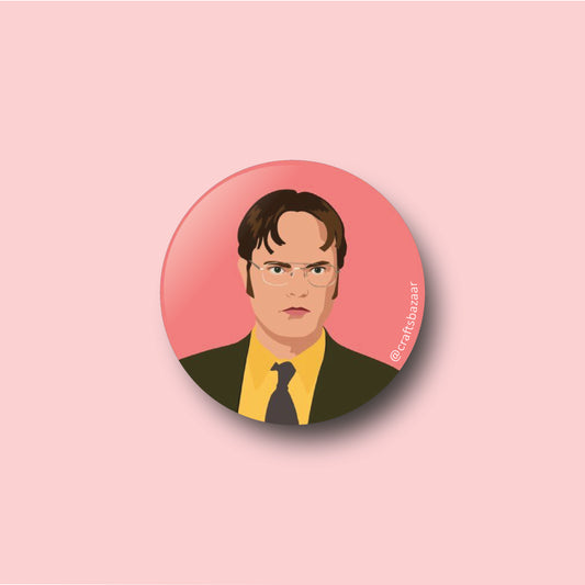 Dwight Schrute Button Badge