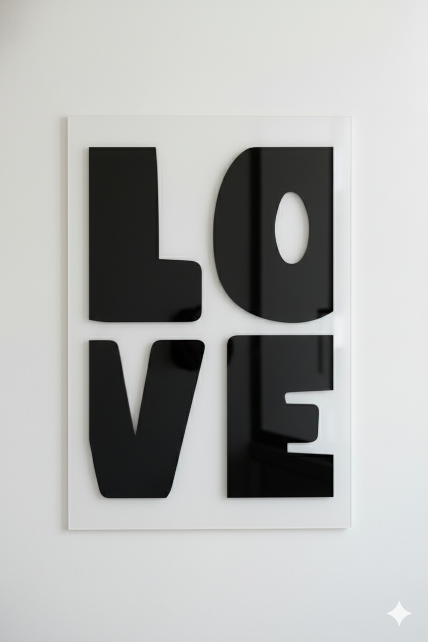Love Acrylic Poster