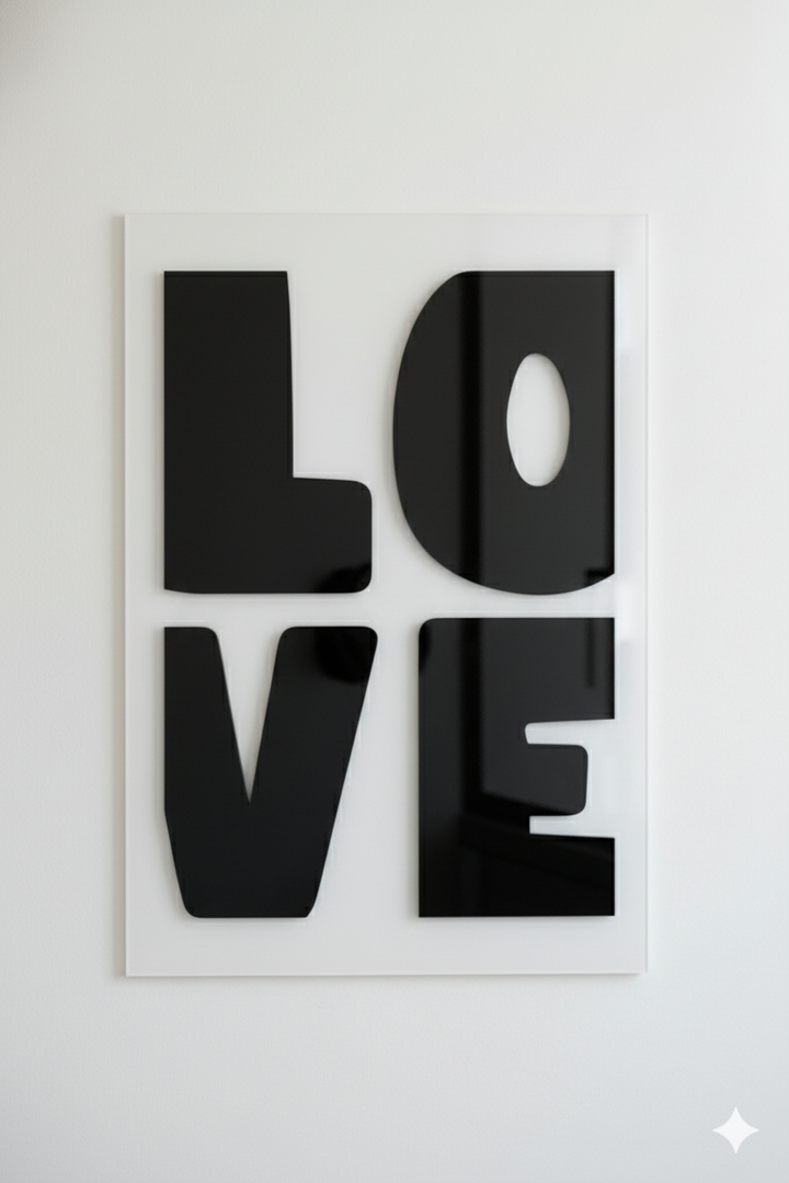 Love Acrylic Poster