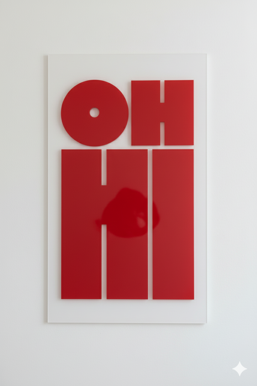 Oh Hi Acrylic Poster