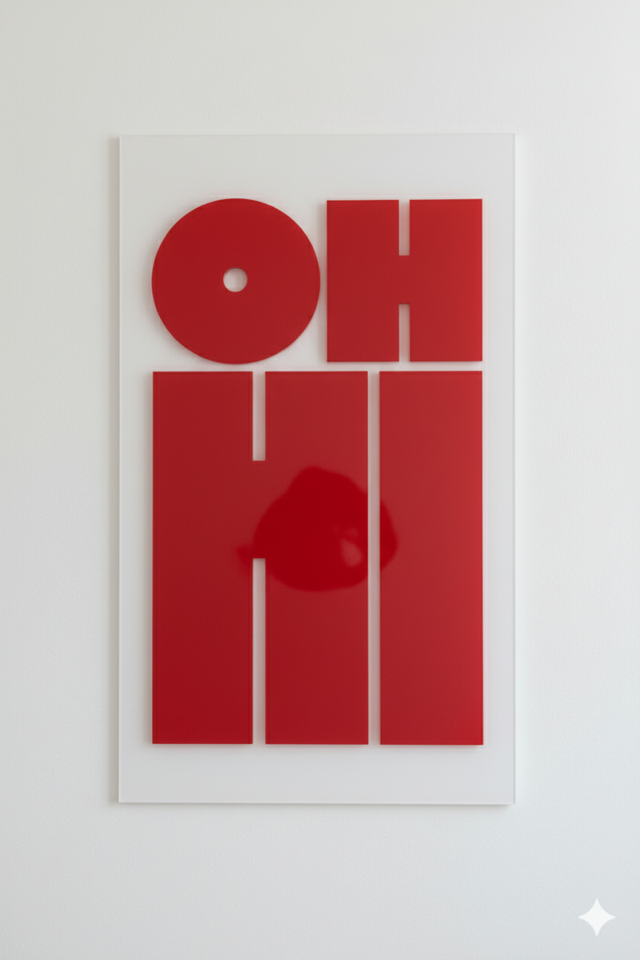 Oh Hi Acrylic Poster