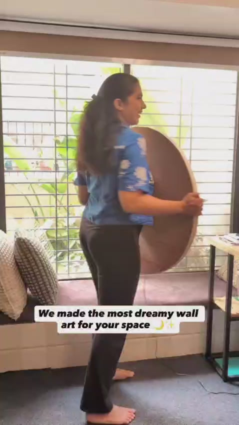The moon of Art- Handmade Crater Wall Light