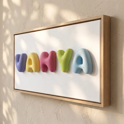 Bubble Letters Wall Art