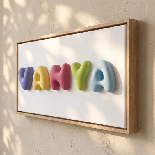 Bubble Letters Wall Art