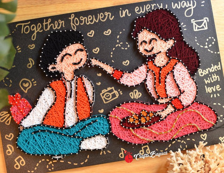 My Rakhi Moment string art