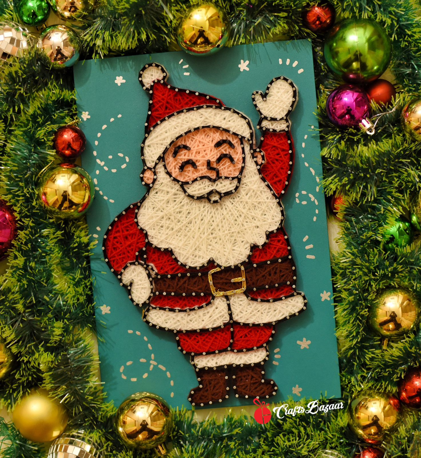 Christmas Santa String Art – Craftsbazaar