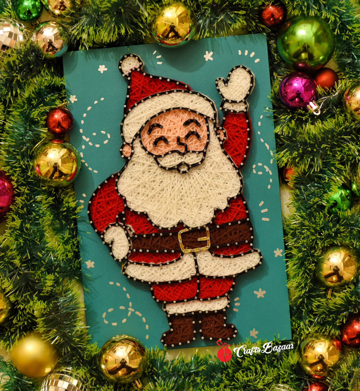 Christmas Santa String Art